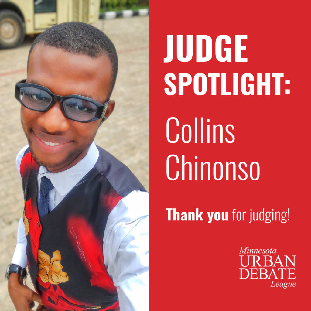 Judge Spotlight: Collins Chinonso thank you for judging!