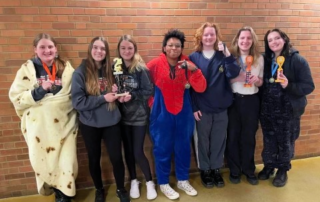 Farmington team in cozy gear