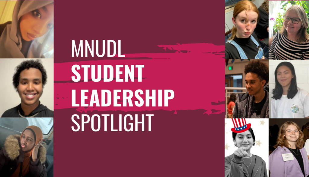 MNUDL Student Leadership Spotlight: faces of 9 MNUDL students