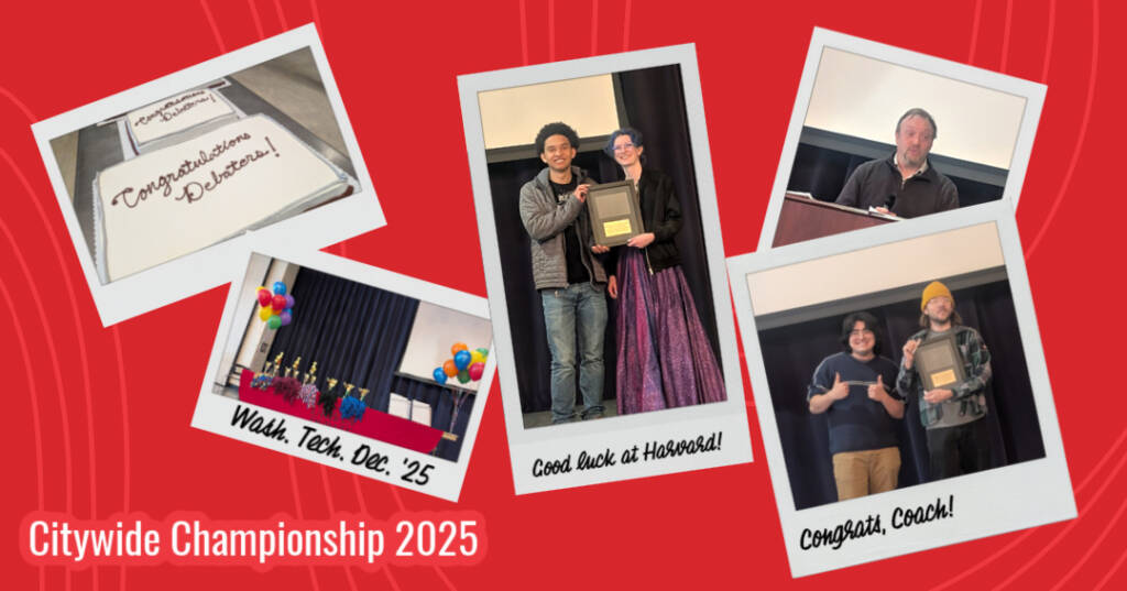 Shots from the Citywide Championship formatted like polaroids