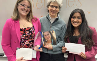 Kiernan Baxter Kauf and Maya Hannah pose with Tamar Kaplan's mom
