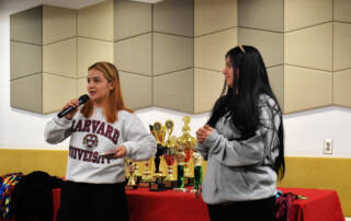 Juliana and her partner Paula speak