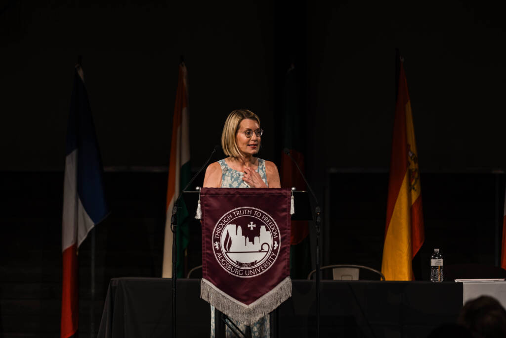 Sheila Peterson presents at Mayors Challenge